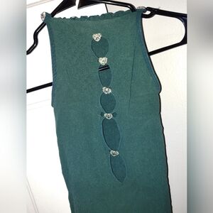 Poster Girl Dark Green Jumpsuit